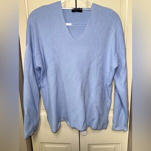 Light Blue V-Neck Women’s Sweater